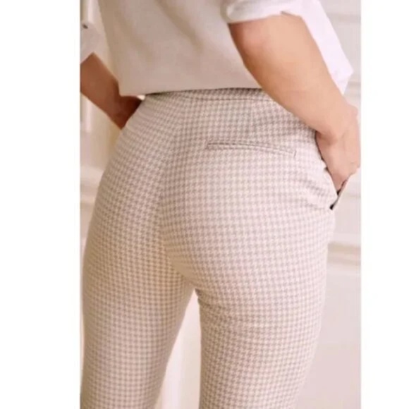 SEZANE CLARA TROUSERS in CAMEL/ECRU Size 36 - Picture 6 of 13